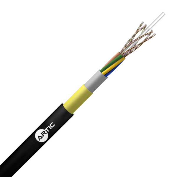SINGLE JACKET ADSS DRY CORE CABLE 80 M SPAN 6//144 FO - ARTIC
